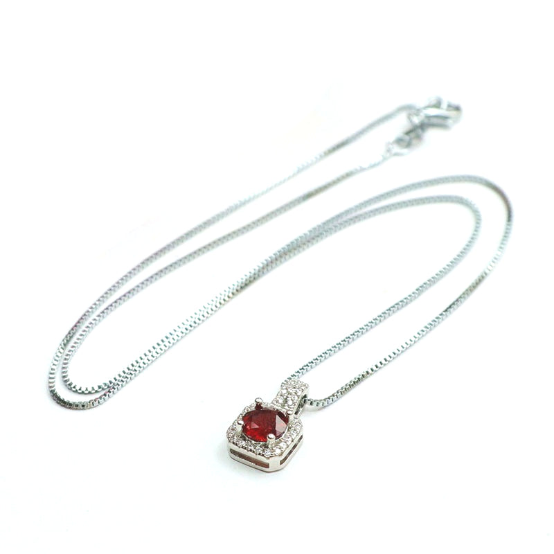 Garnet Mini Handbag Pendant — No Chain