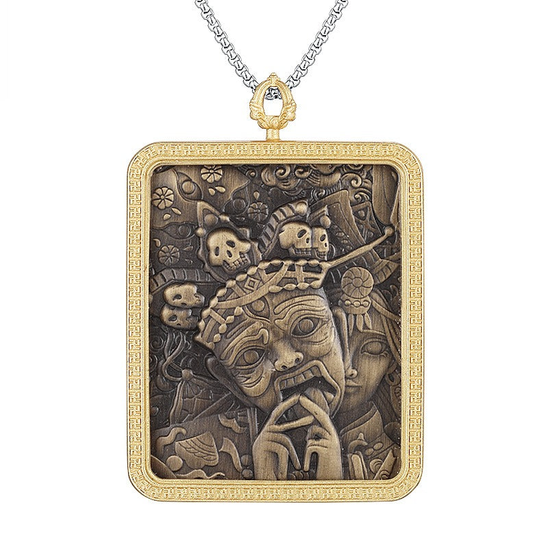 Titanium Steel Necklace – Statement Dragon Pendant