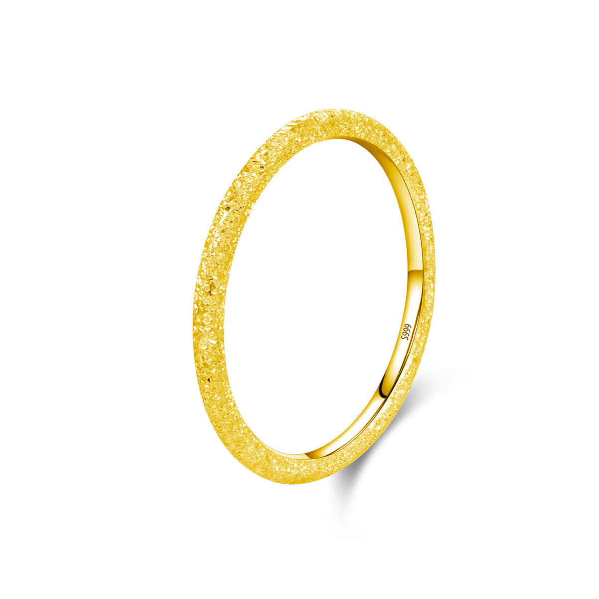 Planderful Everyday Genie Ring – Minimalist Sandblasted Sterling Silver Design