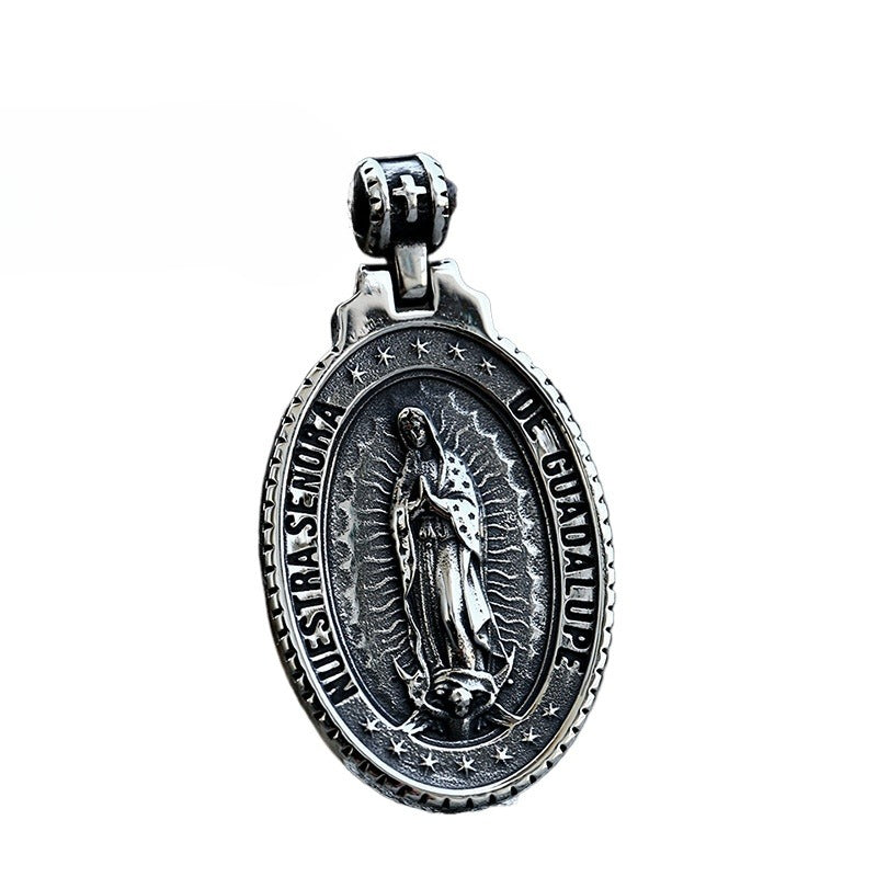Stainless Steel Casting Fine Polishing Pendant Pendant – Steel Color Steel Titanium Steel Necklace