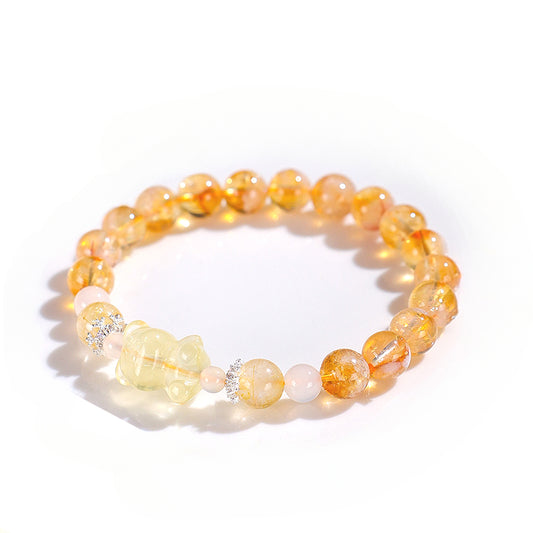 Planderful Fortune's Favor Bracelet – Fresh and Sweet Citrine Bear Design
