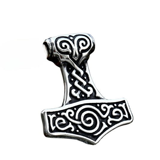 Celtic Odin Stainless Steel Pendant for Men - Retro Titanium Steel Design