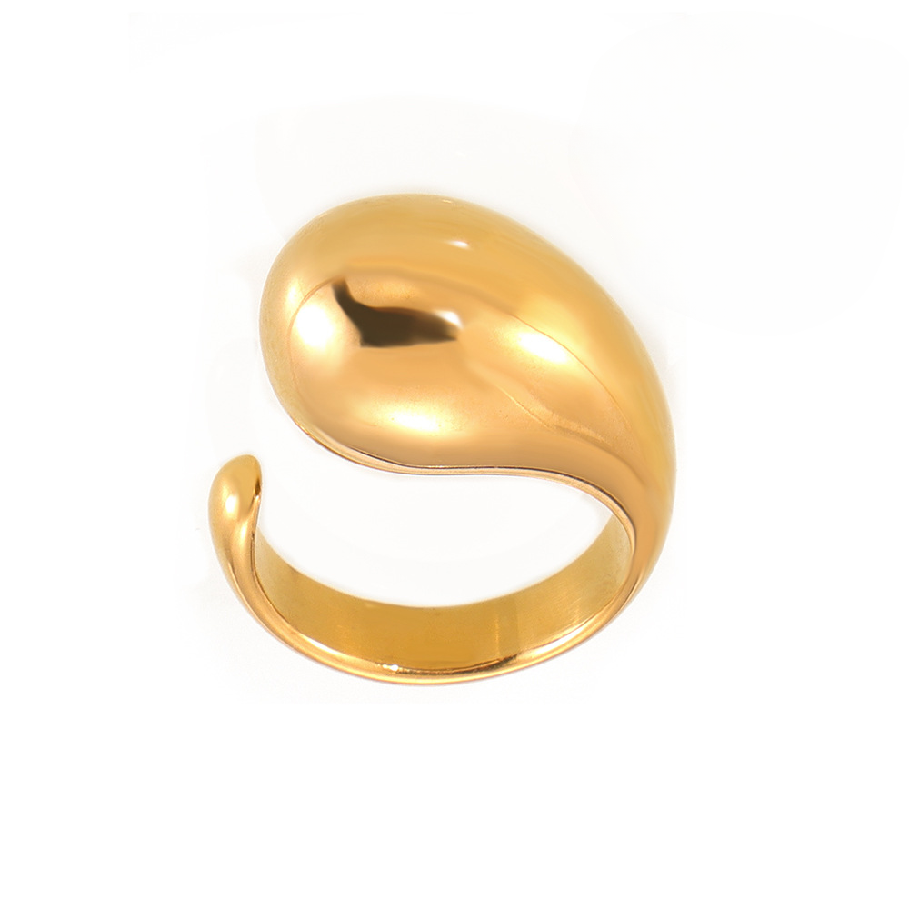 Extravagant 18K Gold Plated Water Dripper Ring for Women