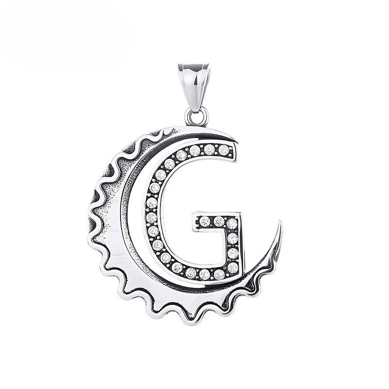 Letter Diy Stainless Steel Pendant Necklace