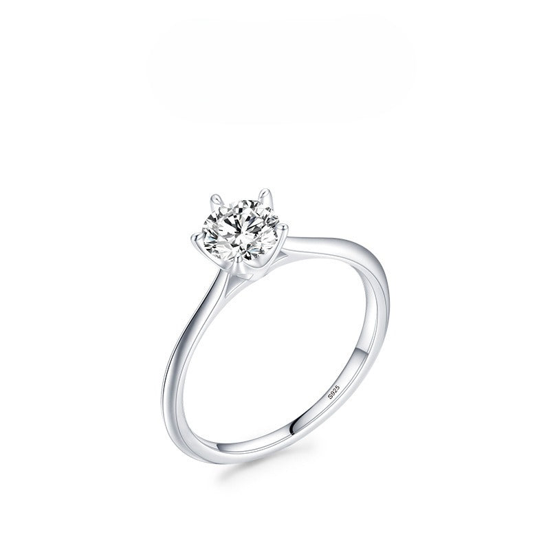 925 Sterling Silver Minimalist Zircon Ring