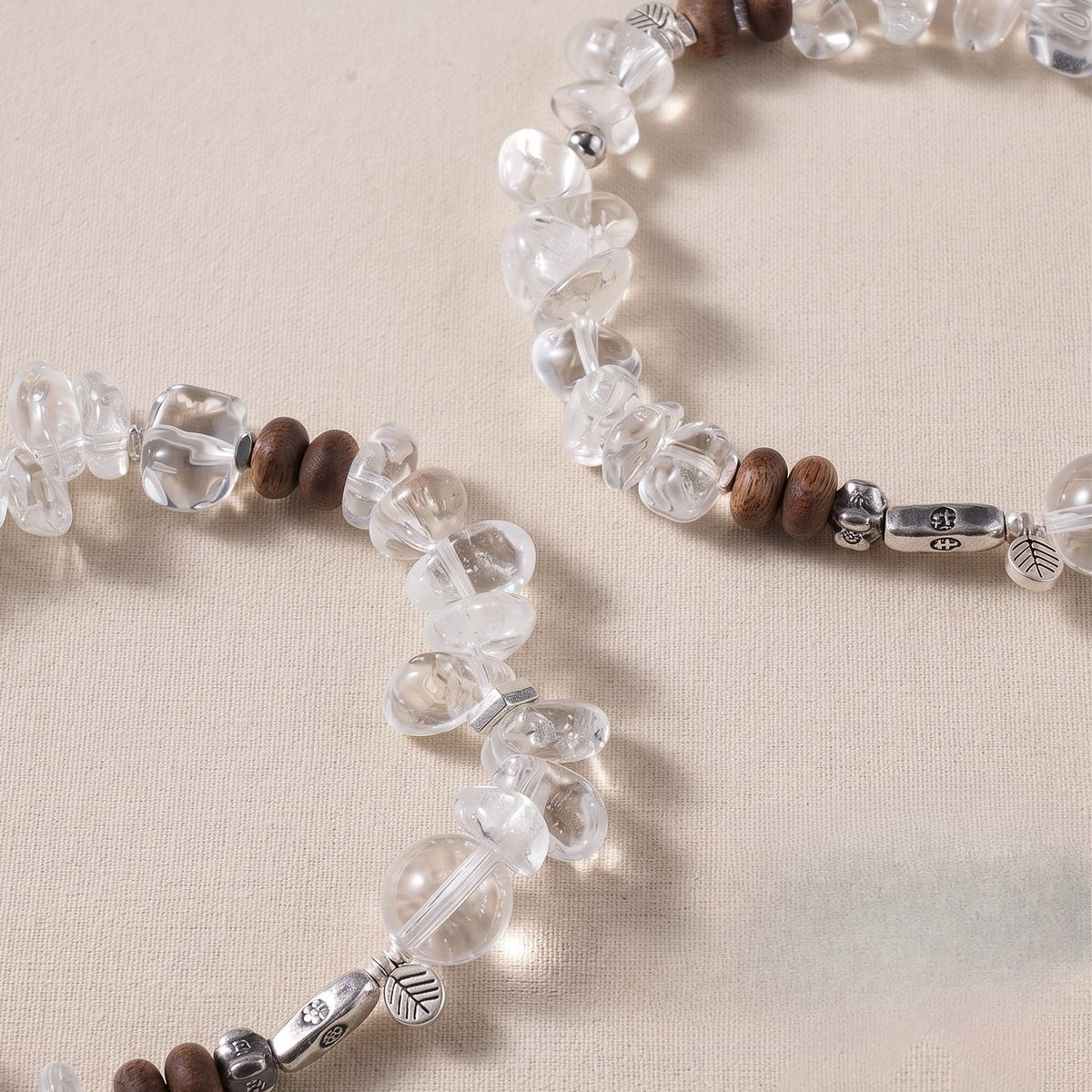 Clear Quartz & Agarwood Bracelet