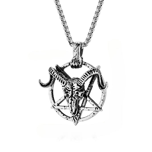 Cross-Border Satan Sheephead Hexagram Men's Pendant Steel