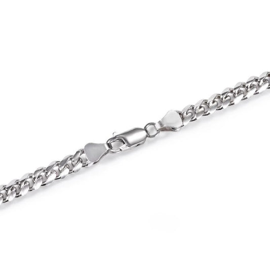 Planderful Jewelry Mens Titanium Steel Cuban Chain Necklace Premium Hip Hop Style Gift