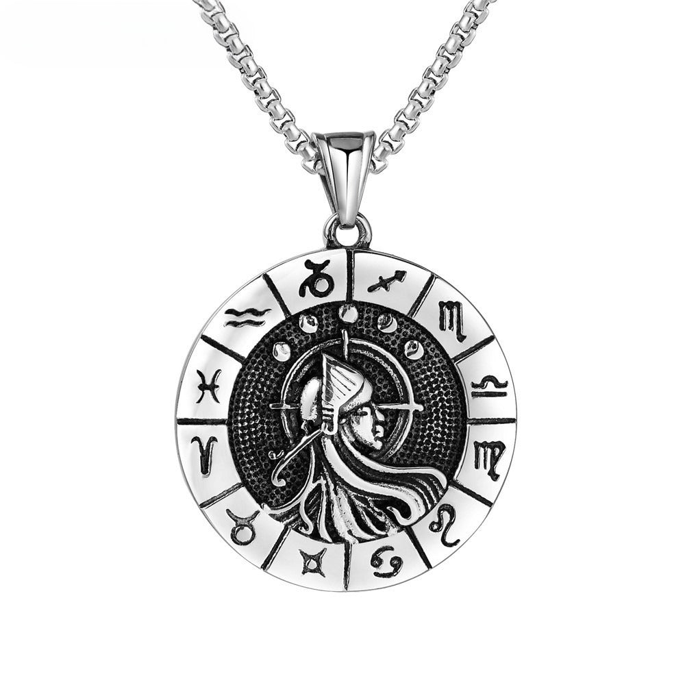 Constellations Pendant Titanium Steel Unisex Protection Statement Planderful Everyday Genie Gift