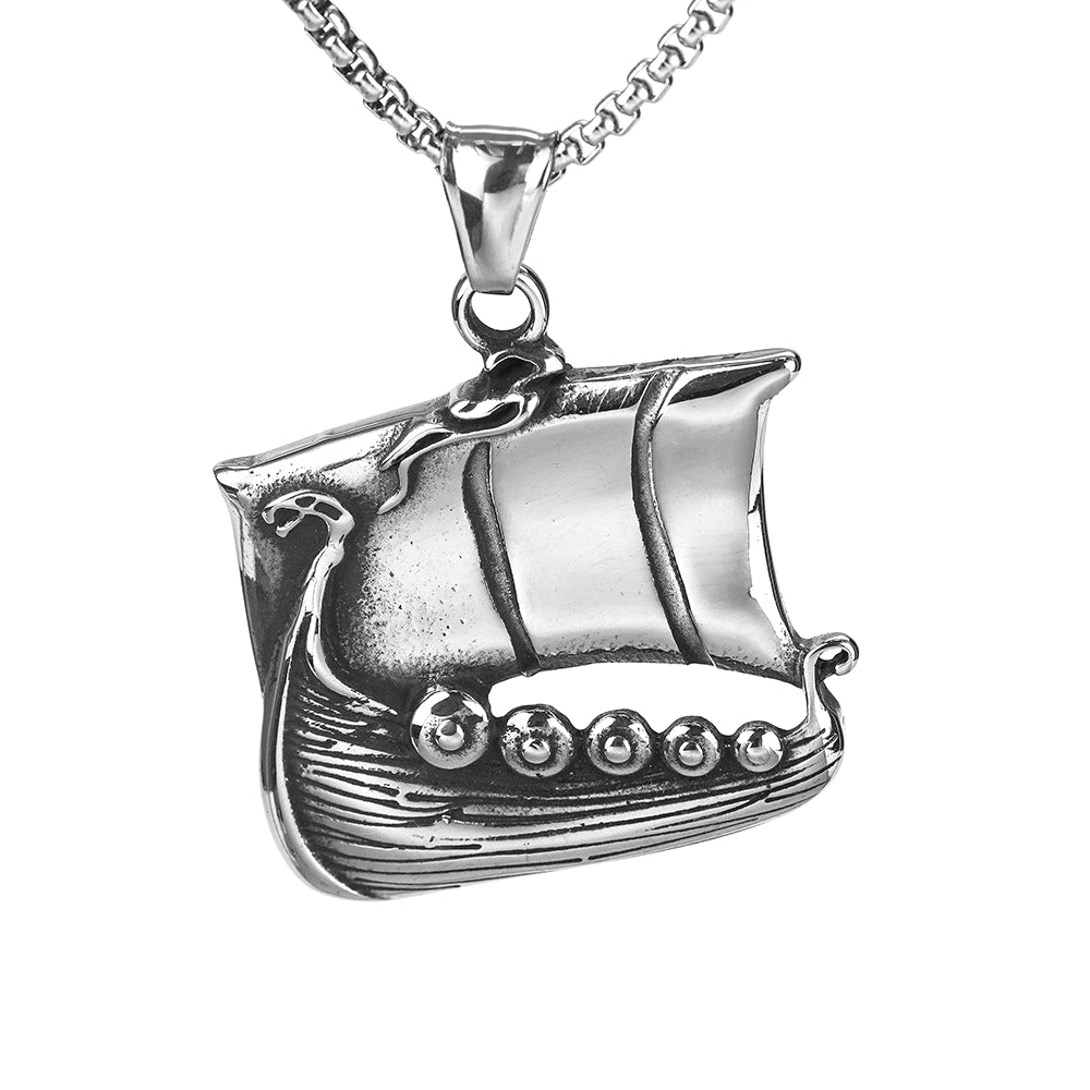 European And American Jewelry Titanium Steel Pendant Necklace