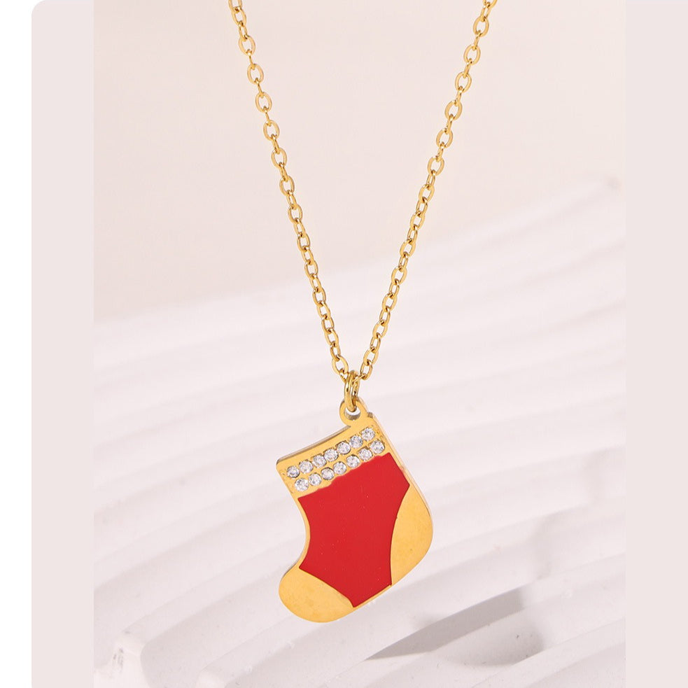 Planderful Zircon Pendant Necklace For Women Gold Plated