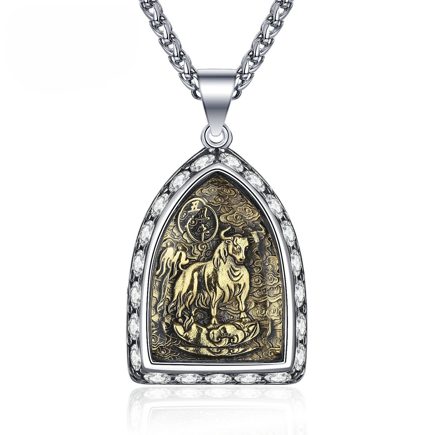 Steel Necklace – Luxury Zodiac Amulet Pendant