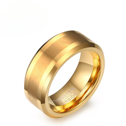 Simple Jewelry Ring Wholesale 8MM Tungsten Steel Ring