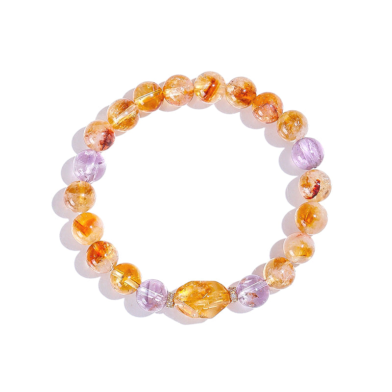Planderful Fortune's Favor Amethyst Beaded Bracelet – Elegant Crystal Design