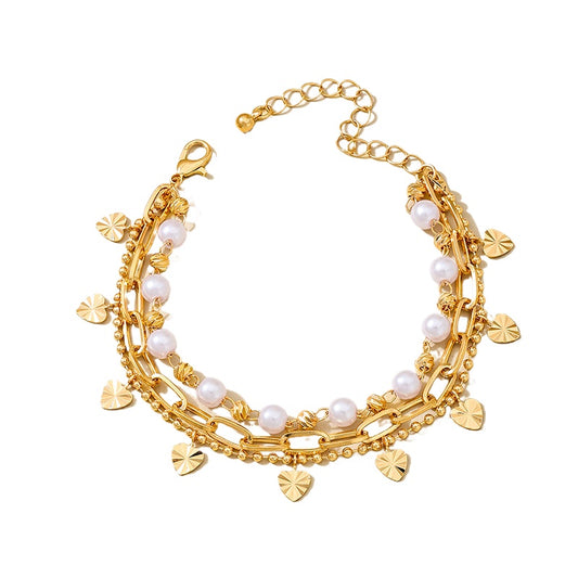 Fashionable Metal Love Bracelet for Women by Planderful