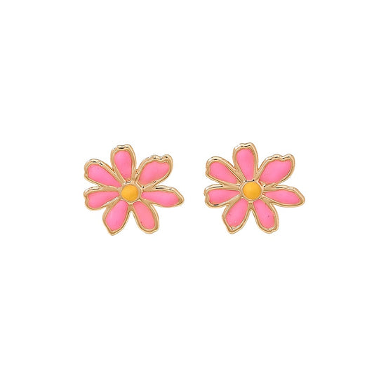 Planderful Vienna Verve Daisy Flower Stud Earrings for Women