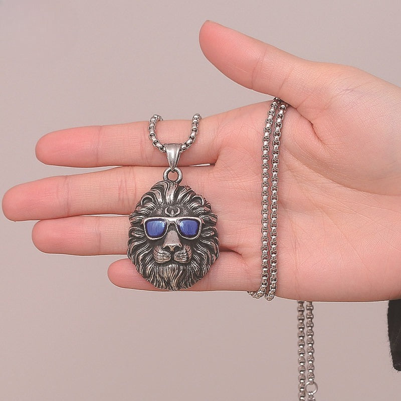 Lion Haifeng Stainless Steel Pendant Necklace
