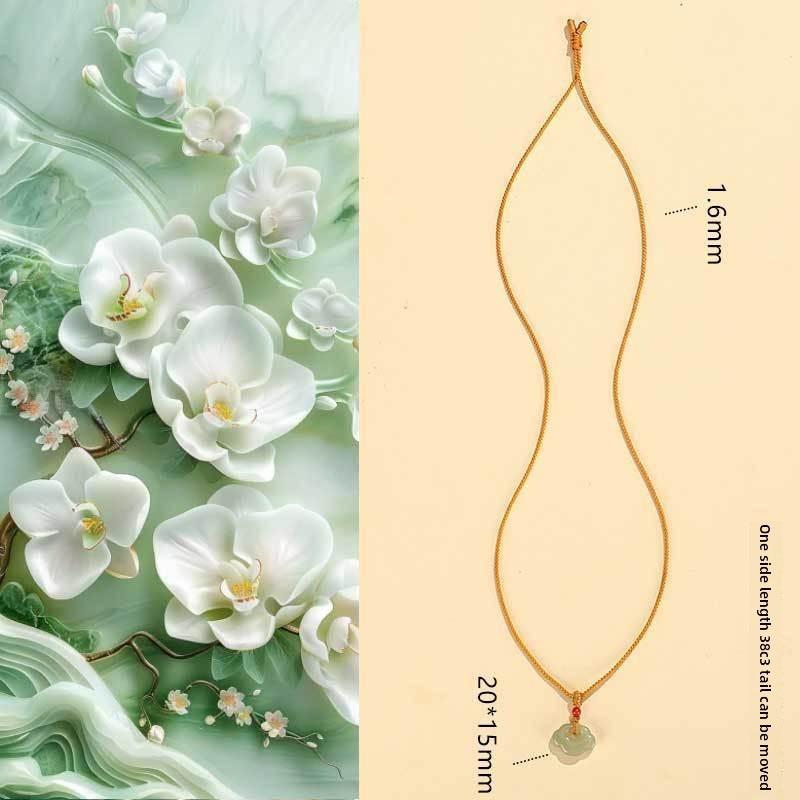 Hetian Jade Pixiu Ruyi Lock Pendant Necklace
