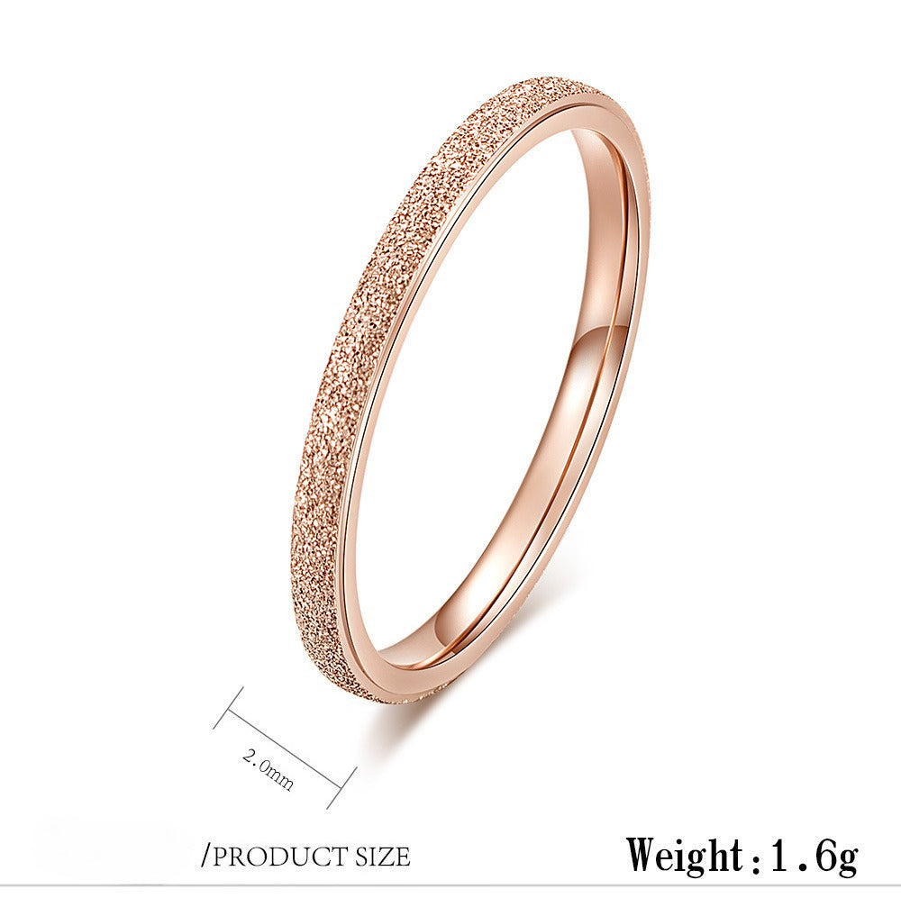 Titanium Steel Ring - Elegant Everyday Wear For Modern Women And Gift-Ready Packaging