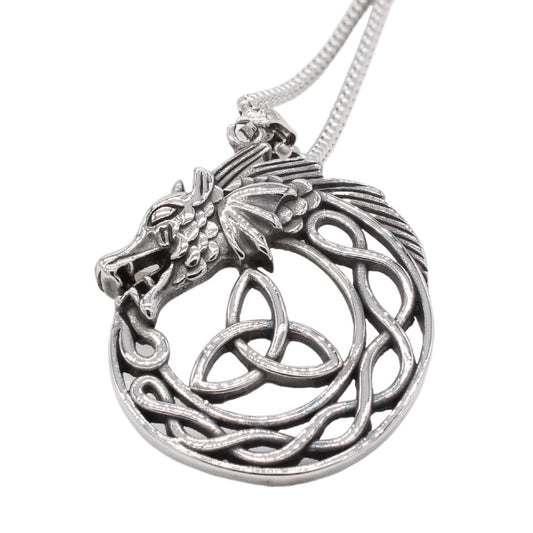 Personalized Retro Chinese Dragon Titanium Steel Pendant for Men - European and American Style