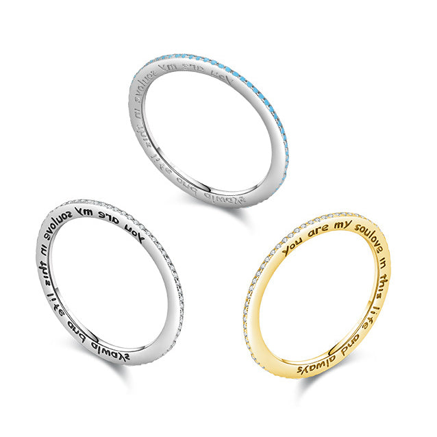 Stylish S925 Sterling Silver Zircon Ring for Women: Cold and Indifferent Style Jewelry