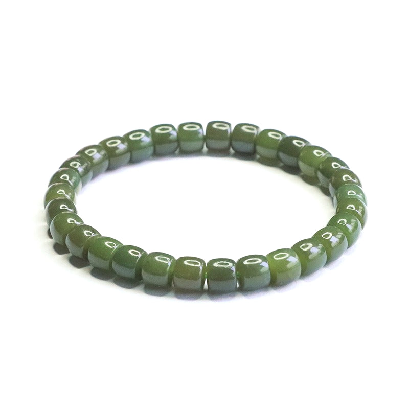 Qingshui Hetian Jade Straight-Cut Bracelet