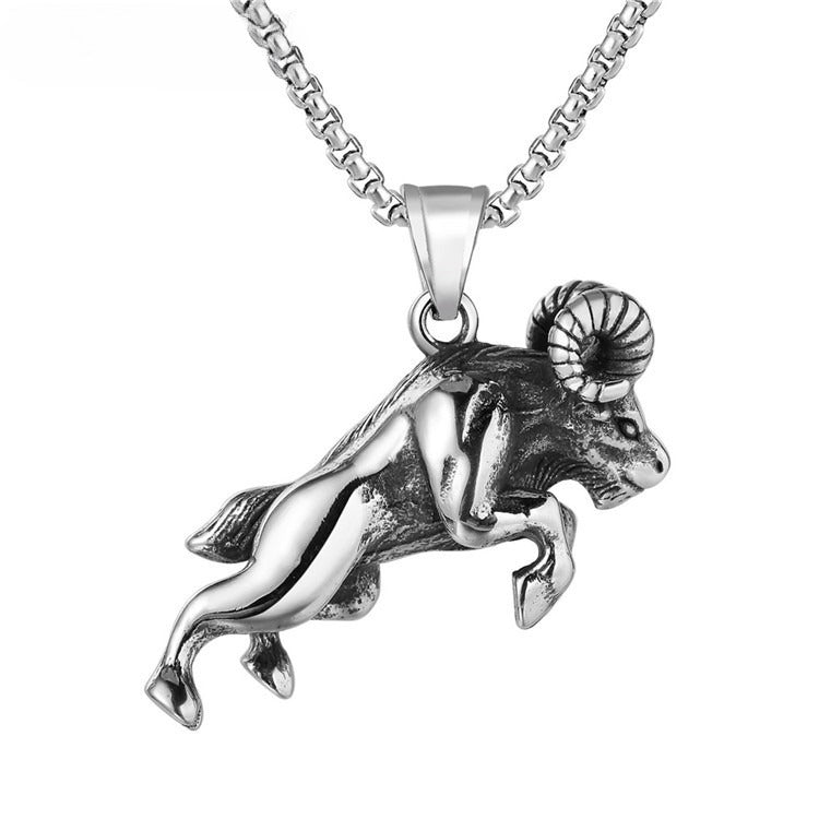 Planderful Bull Head Pendant Personalized Retro Greek God Design Stainless Steel For Men And Unisex Protection