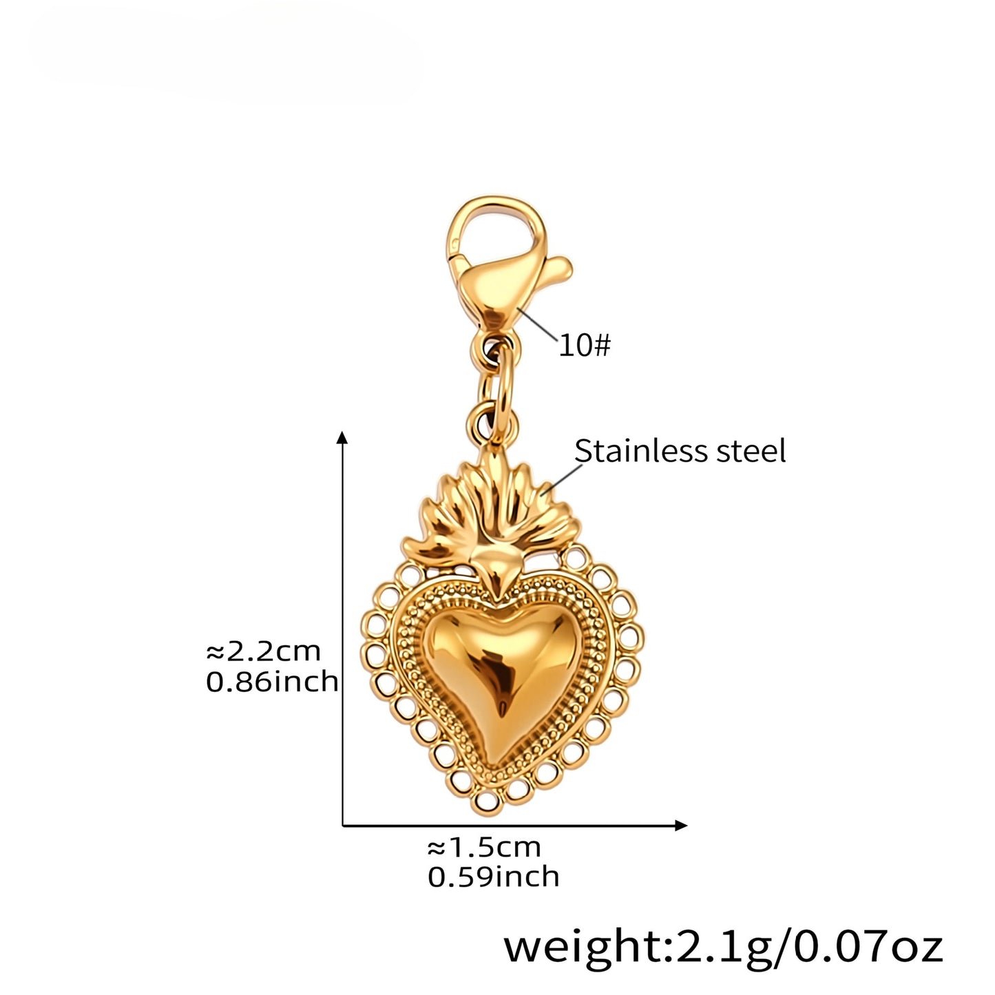 Planderful Gold Plated Pepper Crown Necklace Zircon Women