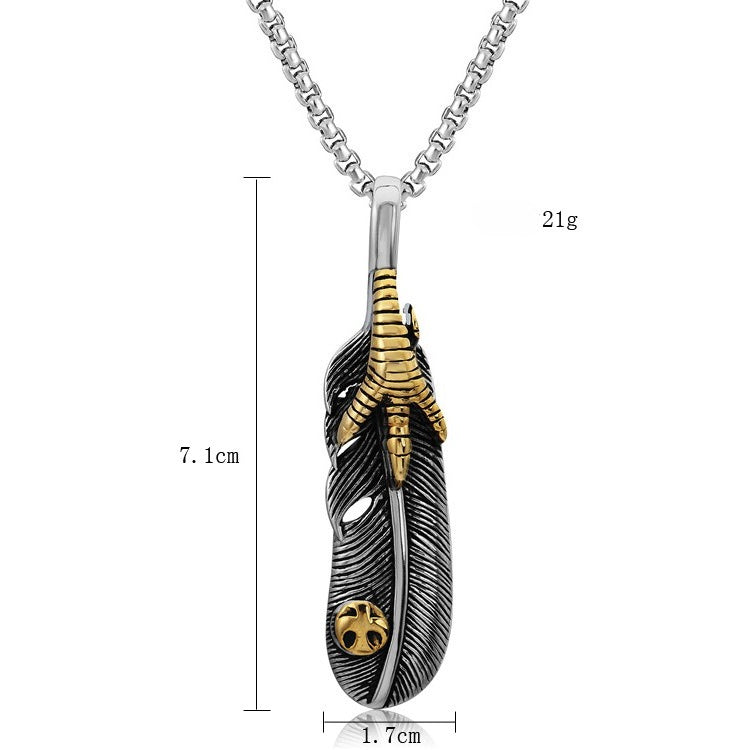 Planderful Titanium Steel Unisex Pendant Necklace With Protective Statement For Men And Women Everyday Genie Collection