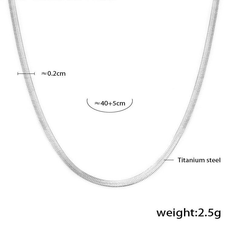 Planderful Zircon Clavicle Necklace For Her 18K Gold Layered