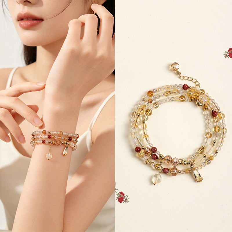 Citrine Beaded Bracelet