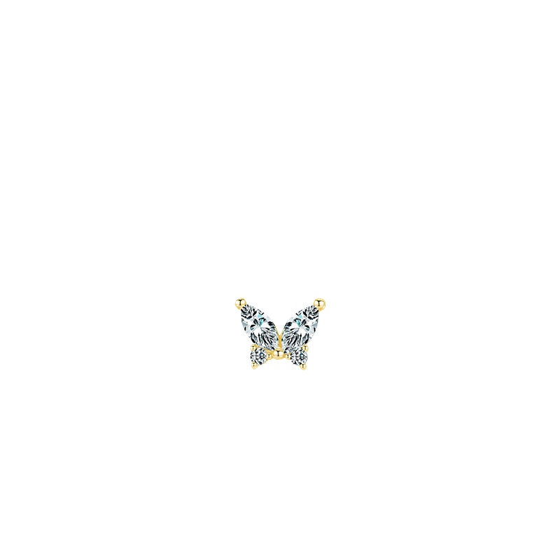 925 Sterling Silver Geometric Zircon Earrings