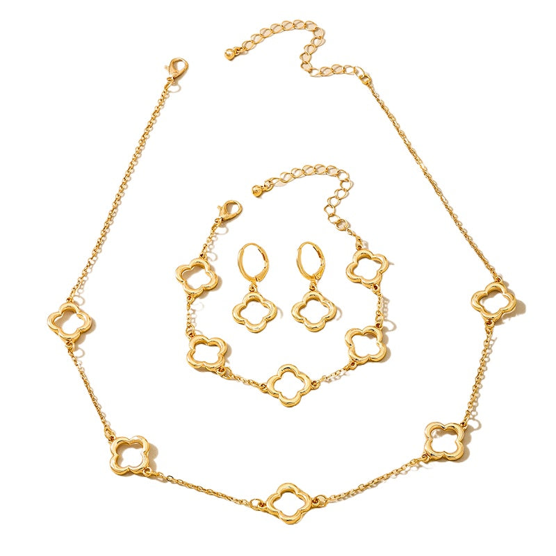 Planderful Vienna Verve Four-Leaf Clover Jewelry Set