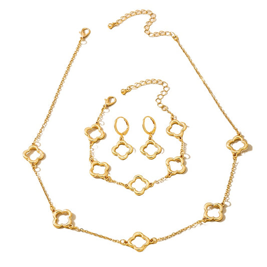 Planderful Vienna Verve Four-Leaf Clover Jewelry Set