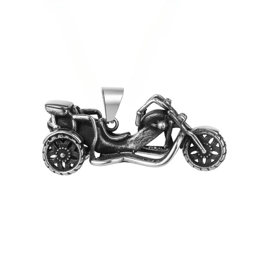 Retro Motorcycle Stainless Steel Pendant for Men