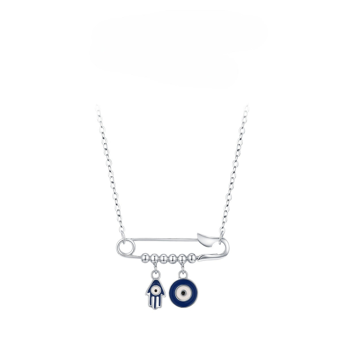 925 Sterling Silver Geometric Necklace