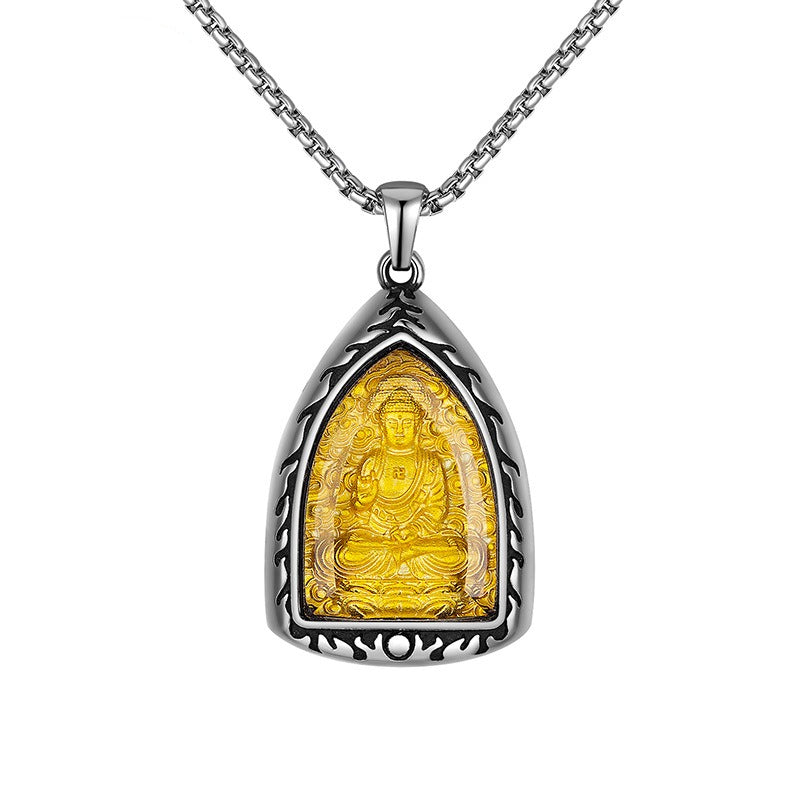 Steel Necklace – Elegant Chinese Zodiac Pendant