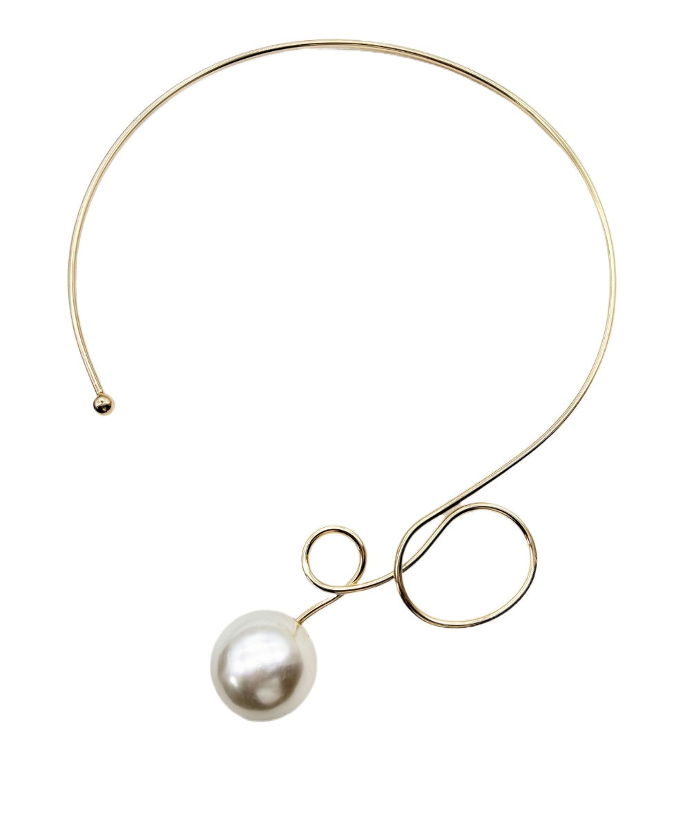 Planderful Savanna Rhythms Necklace – Elegant Imitation Pearl Design