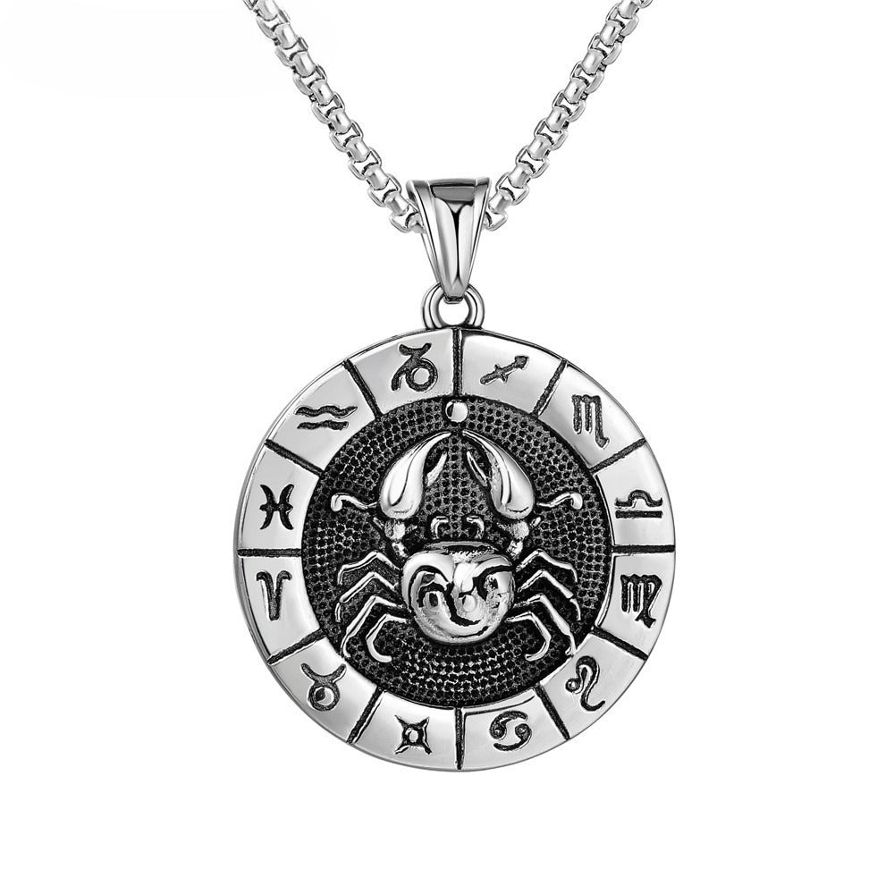 Constellations Pendant Titanium Steel Unisex Protection Statement Planderful Everyday Genie Gift
