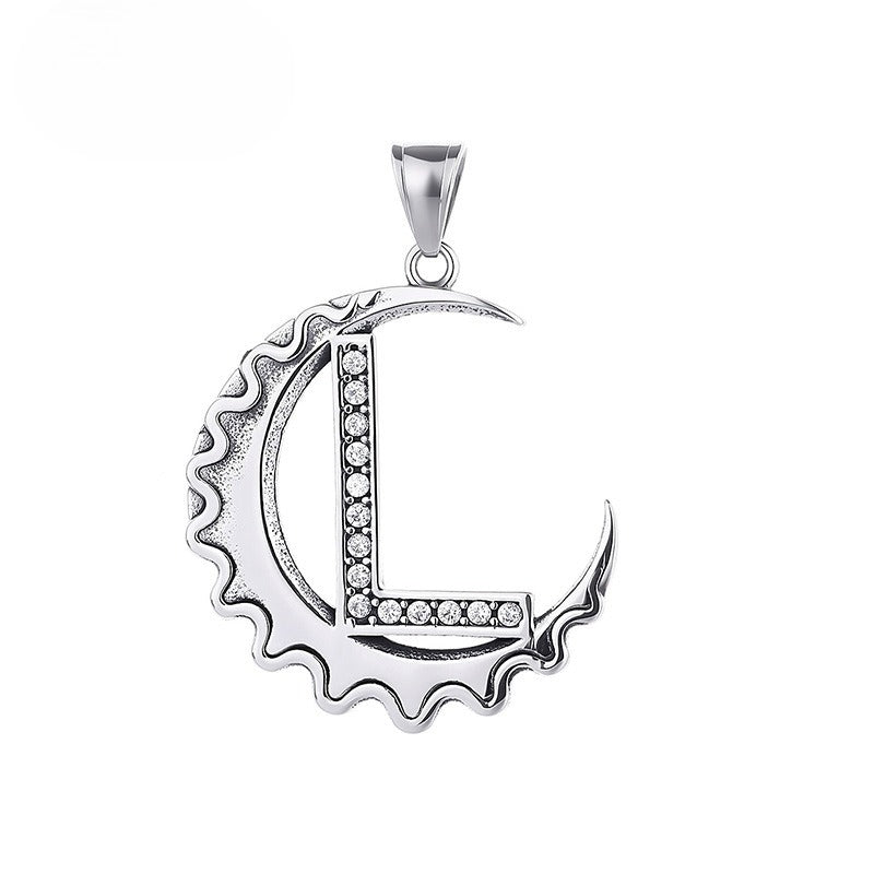 Letter Diy Stainless Steel Pendant Necklace