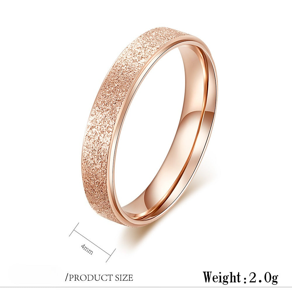 Titanium Steel Ring - Elegant Everyday Wear For Modern Women And Gift-Ready Packaging
