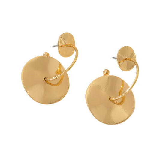 Planderful Vienna Verve Earrings – Bold Metal Geometry Design