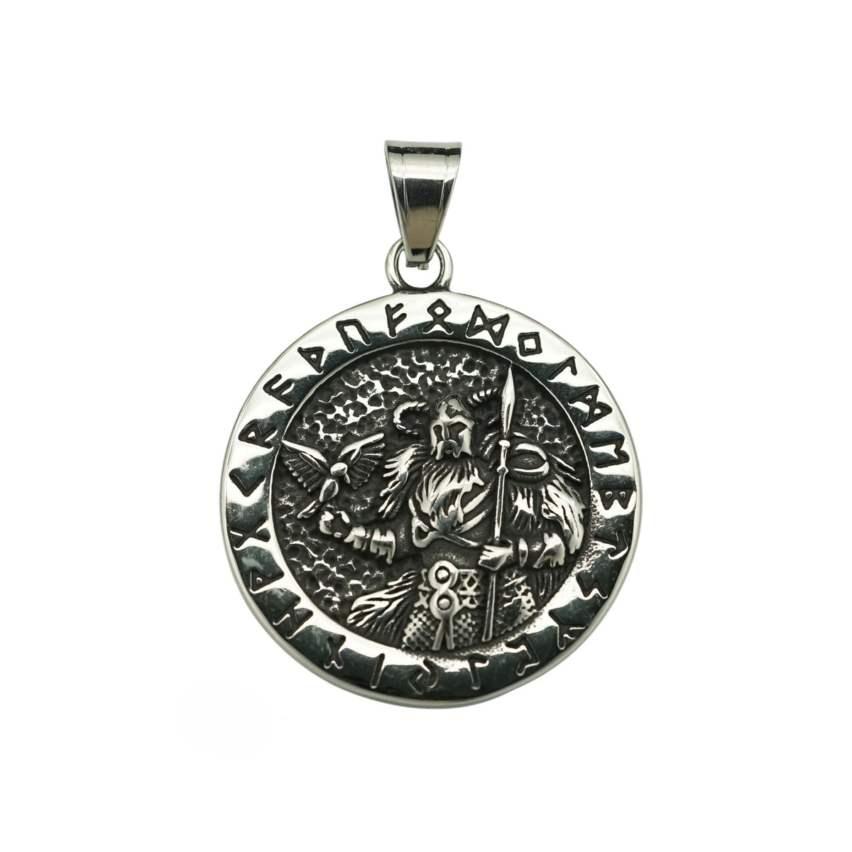 Vintage Viking Stainless Steel Pendant Necklace
