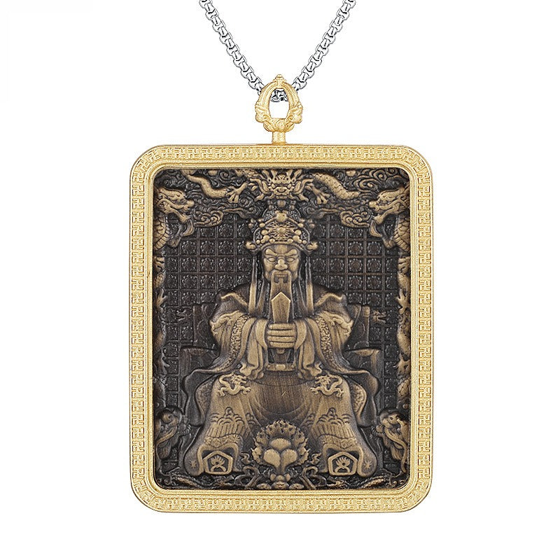 Titanium Steel Necklace – Statement Dragon Pendant