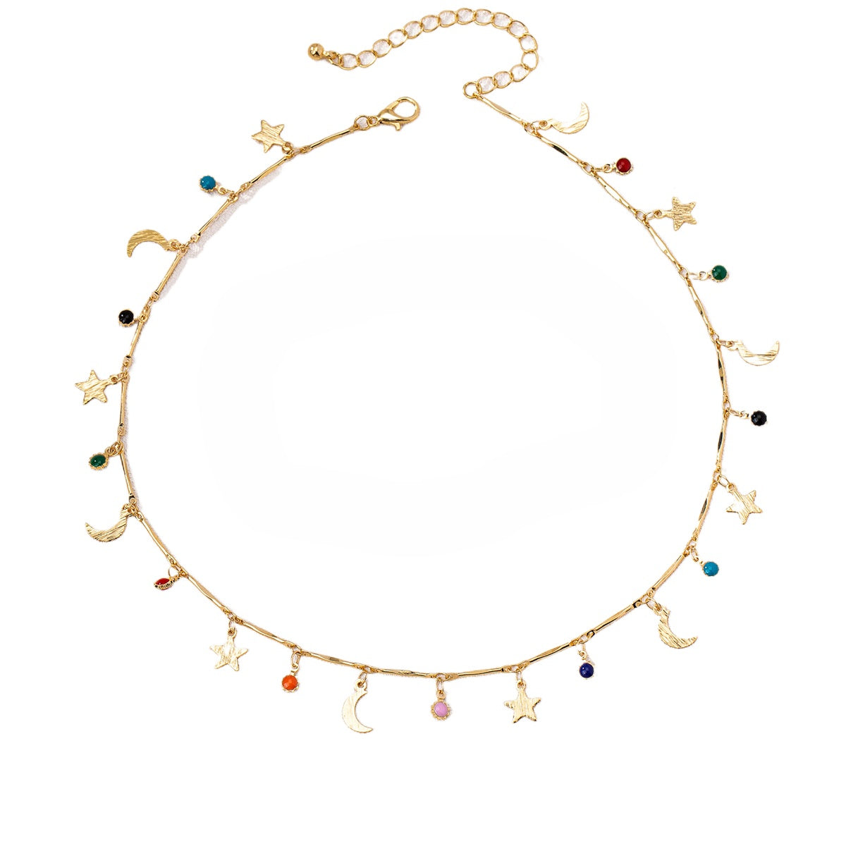 Planderful Vienna Verve Necklace – Fashionable Summer Color Drip Design
