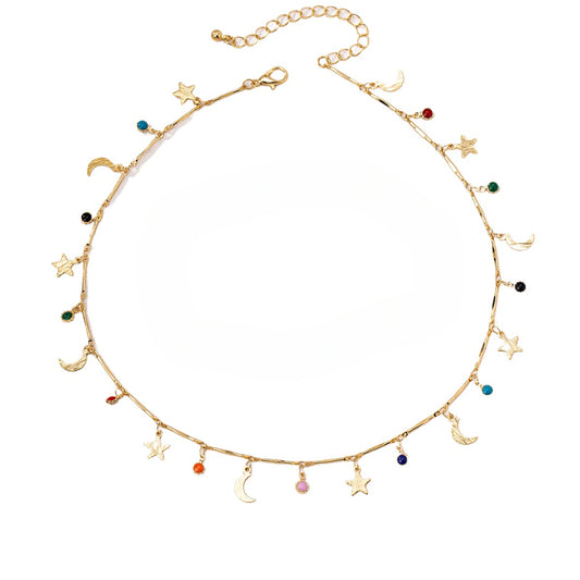 Planderful Vienna Verve Necklace – Fashionable Summer Color Drip Design