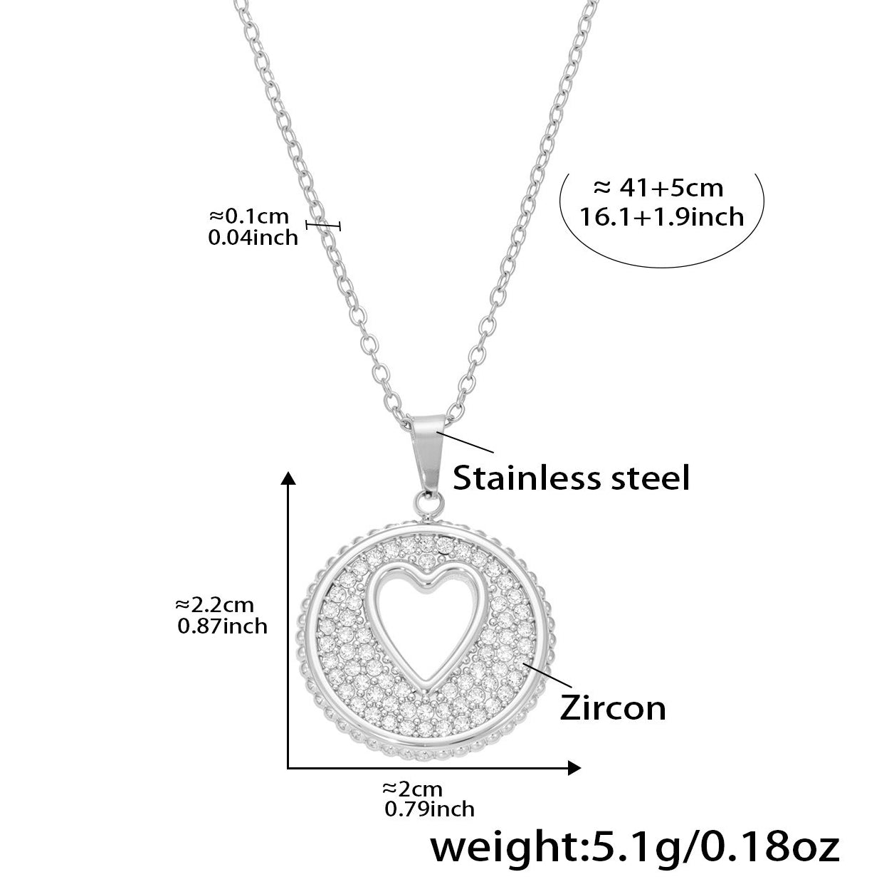 Planderful Women Collarbone Necklace Zircon 18K Gold Plated