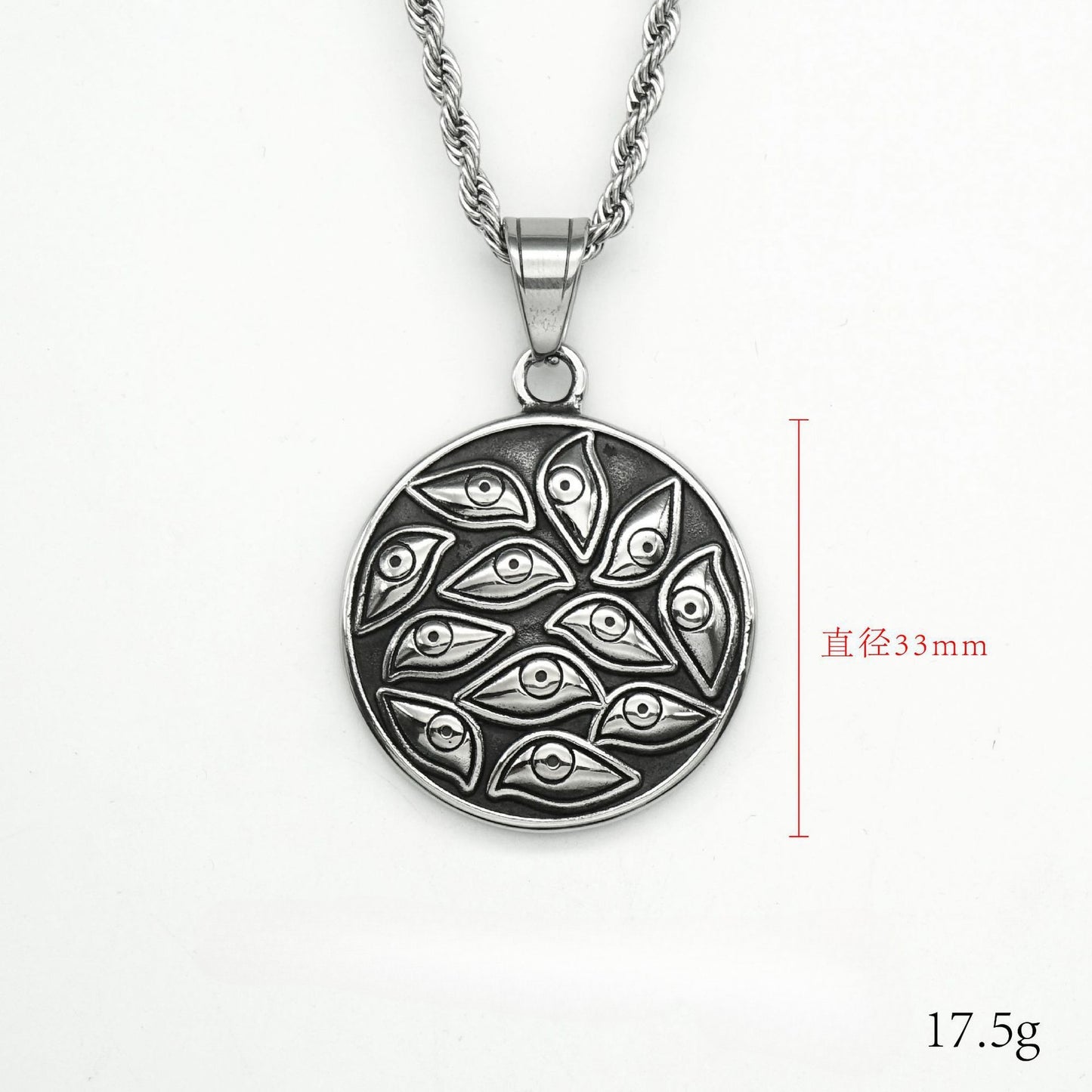 Steel Necklace – Vintage Men's Pendant
