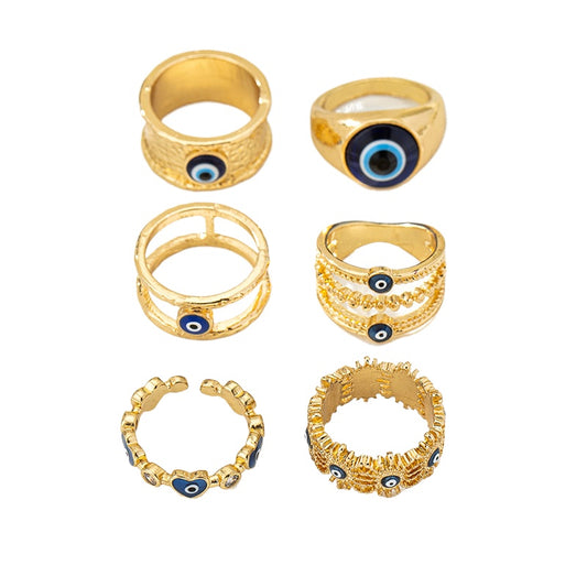 Demon's Eye Women's Ring Set by Planderful for Fashion Lovers