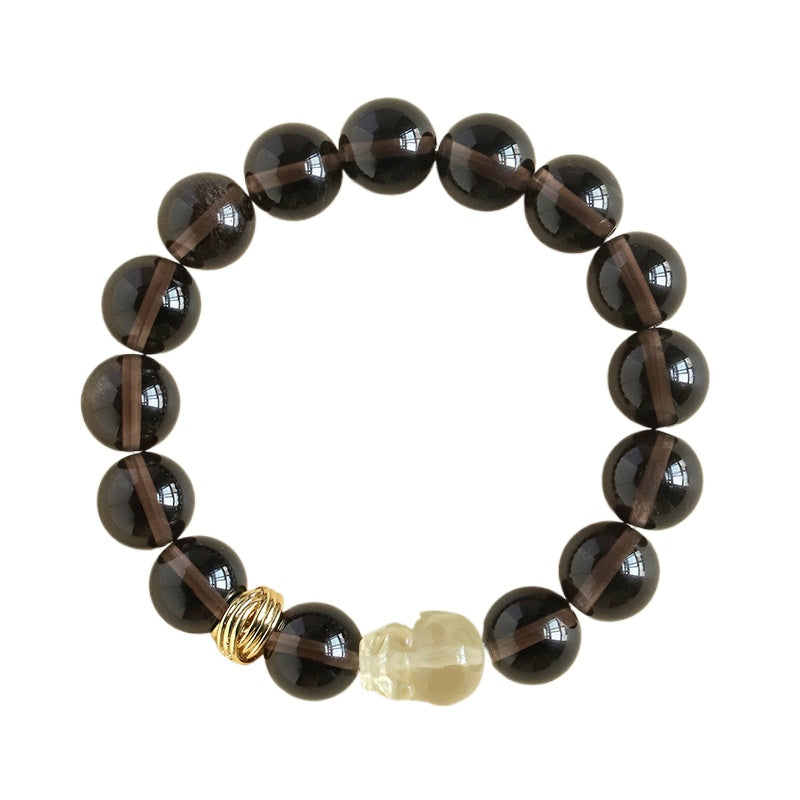 Planderful Fortune's Favor Bracelet – High-End Amethyst and Lemon Crystal Design